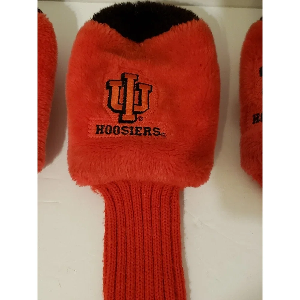 Indiania University Hoosiers Golf Club Head‎ Covers Lot Of 3 Red See Description